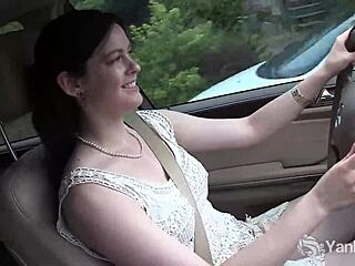 Amateur Savannah Sly Yanks And Cums With Vibrator In Car Solo!