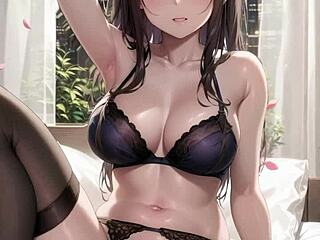 3D Animated AI Wife Masturbates to Seal Husband's Ad Deals with ASMR Pussy Play!