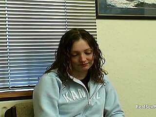 nervous british teen's first porn experience with toys and heels