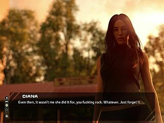 Stunning Brunette Discusses Taboo Old Days In Hentai Game