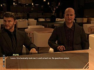 Stunning Brunette Discusses Taboo Old Days In Hentai Game