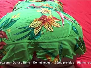 Brazilian married woman enjoys her day in a skirt