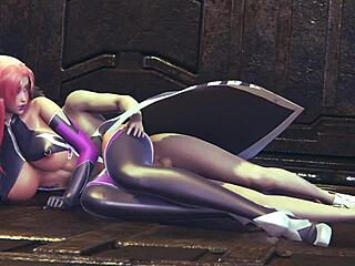 Makai Kishi From Taimanin Asagi 3 Fuck Her Tight Little 18+ Pussy In Spooning Pose Hard To Make Her Orgasm On A Floor - 3D SFM Animation With Creampie Spooning Fucking Posing Cum Ass Big Tits Porn In 3D Hentai Boobs!