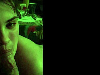 luna amateur gives a blowjob with pierced nipples