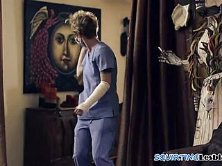 Teen lesbian babes squirting wildly in an erotic foursome session