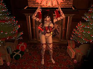 D.Va's Ripped Lingerie Christmas Tease?