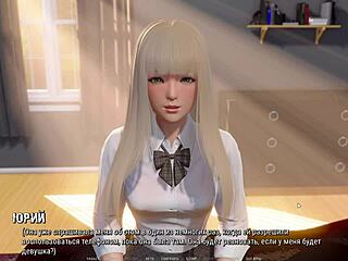 Cute Cartoon Student Dances for Teacher in 3D Gameplay