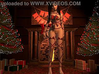 D.Va's Ripped Lingerie Christmas Tease?