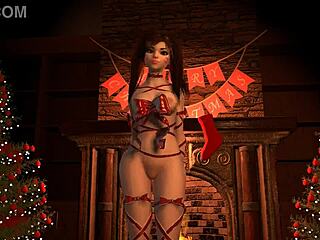 D.Va's Ripped Lingerie Christmas Tease?