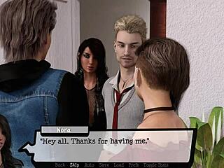 Pandora's Box: Brunette Lesbian Oral Cumshot in 3D Outdoor Scene