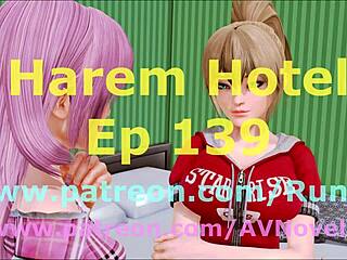 Harem Hotel Episode 139 Detailed Hentai Game Scenes