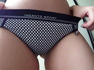 Amateur Bent Over in Panties for Intense Doggy Fucking