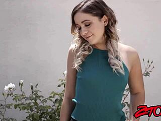 small titted teen cleo vixen gets bent over and stretched by huge cock