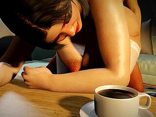 Hey, thick babe with big nipples gets pounded standing!