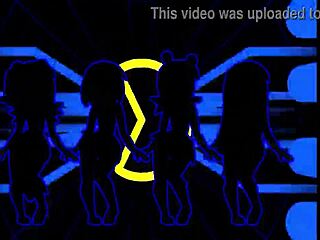 Pacman Ghost Girls Dancing Through Horny Anime Phases in 1080p