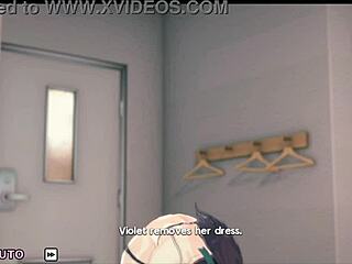 Violet In Special Harem Class With Detailed Cartoon Actions