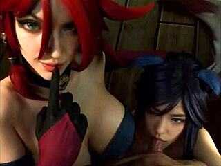 league of legends miss fortune and ahri cosplay uncensored hentai ai generated