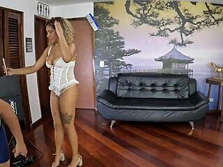 just chilling behind the scenes with barbara sol, catching all the brazilian vibes