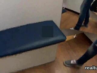 Charming czech girl gets clothes ripped and fucked hard in mall pov