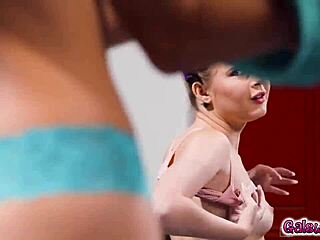 Cheerleadears Eliza Ibarra and Coco Lovelock Had Energetic Sex Right There in the Locker Room