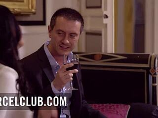 Romantic Threesome Featuring Jessie Volt and Anissa Kate in Lingerie