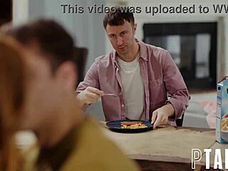 Cucking Step Mom's Boyfriend With Big Tits Action