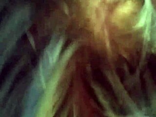 Blue-haired girl gives me a long blowjob