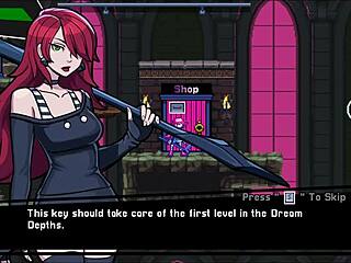 She asks, Want to fill my pussy with cum in this hentai game?