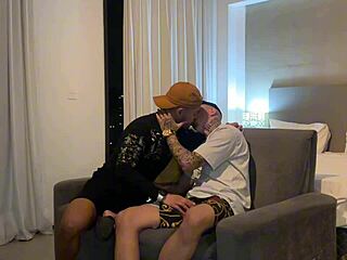 Twink from Building Calls for Bareback Fuck and Releases Ass