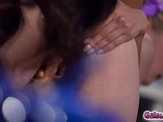 Cheerleadears Eliza Ibarra and Coco Lovelock Had Energetic Sex Right There in the Locker Room