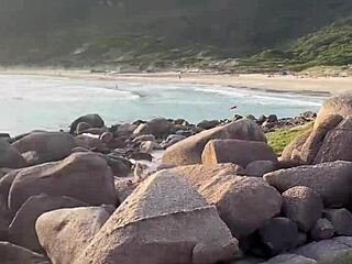 couldn’t resist, gave it hard on nudist beach