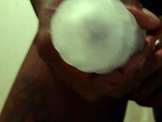 Tall Dark Chocolate Hallelujah Johnson Uses New Sex Toy On Her Hairy Pussy!