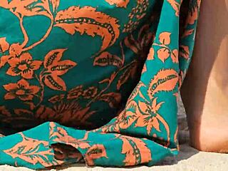 No Panties Flashing on Public Beach