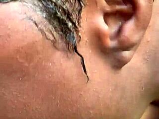 Ghetto BBW bitch sucks and fucks massive black cock in public spot!