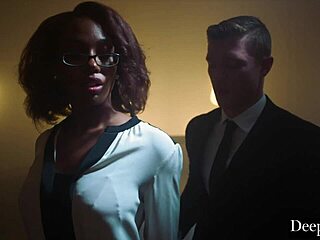 lacey and oliver explore bondage with deepthroat and cumshot