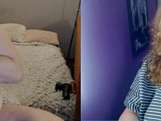 Sister BBW shares fun moments on video chat with me