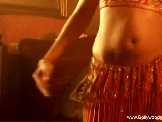 Erotic belly dance by stunning brunette sparks wild desire