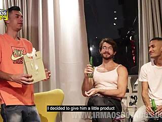 Secret Santa Turns Into Wild Gay Orgy With Twinks And Monster Cocks