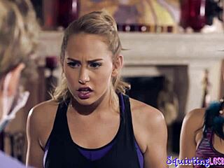 I fingered this beautifull shaved babe in a groupp, and she squirted after meditatin!