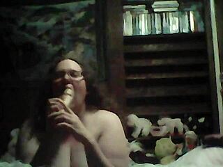 Solo deep anal insertion with toys for orgasm