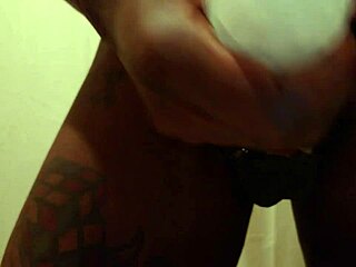 Tall Dark Chocolate Hallelujah Johnson Uses New Sex Toy On Her Hairy Pussy!