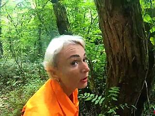 sexy prisoner enjoys outdoor adventure with deep sucking and anal on abandoned site