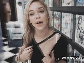 Oh no, girlfriend caught sucking cock at the tattoo studio!