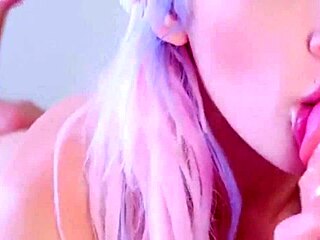 Watch This Blonde Pro Give An Amazing Masturbation Blowjob!