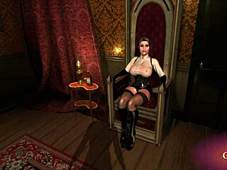 Femdom latex mistress gives intense joi in citor3 game