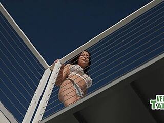 for money, your girlfriend becomes online whore with stepson watching