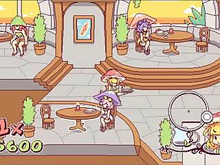 i watch the futanari waitress put cum on pizza in this kinky hentai game episode 4