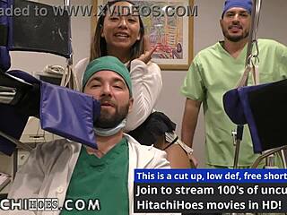 melany lopez climaxes with hitachi wand during college physical