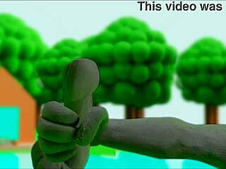 Claymation Hentai Anime Girl Masturbates With Vibrant Toys