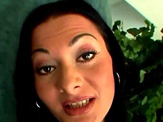 Watch this brunette devour cum after her ass is stretched wide?